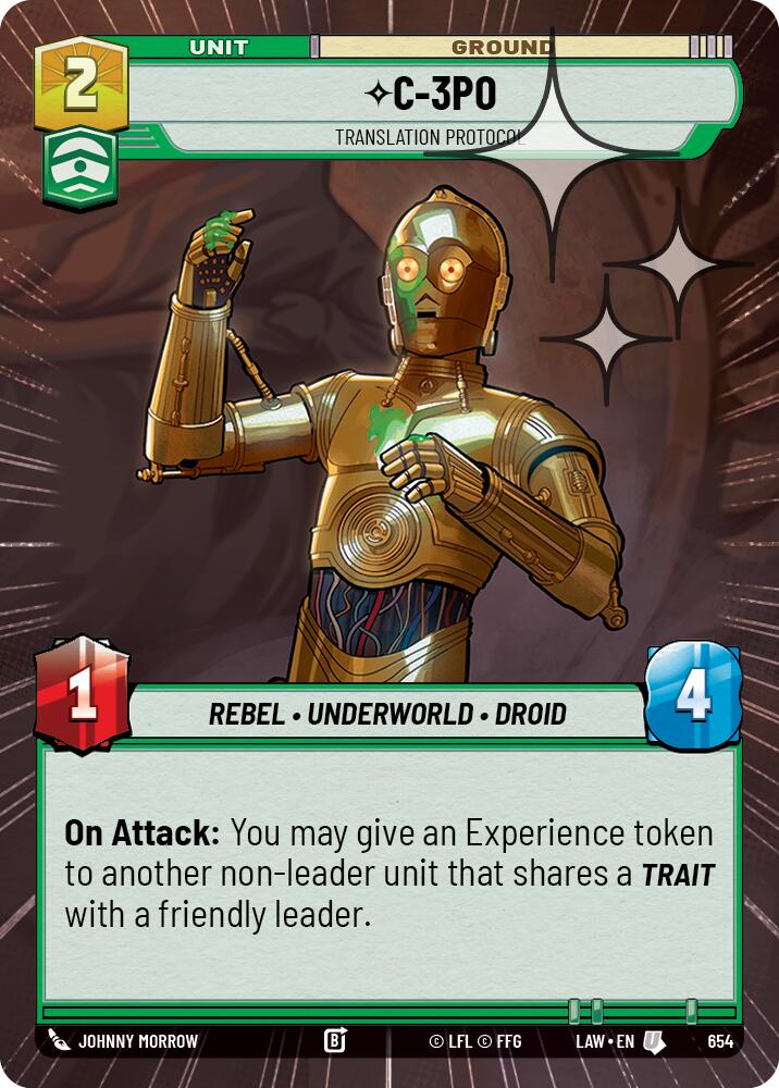 C-3PO - Translation Protocol (416) (Hyperspace Foil) (416) [A Lawless Time]