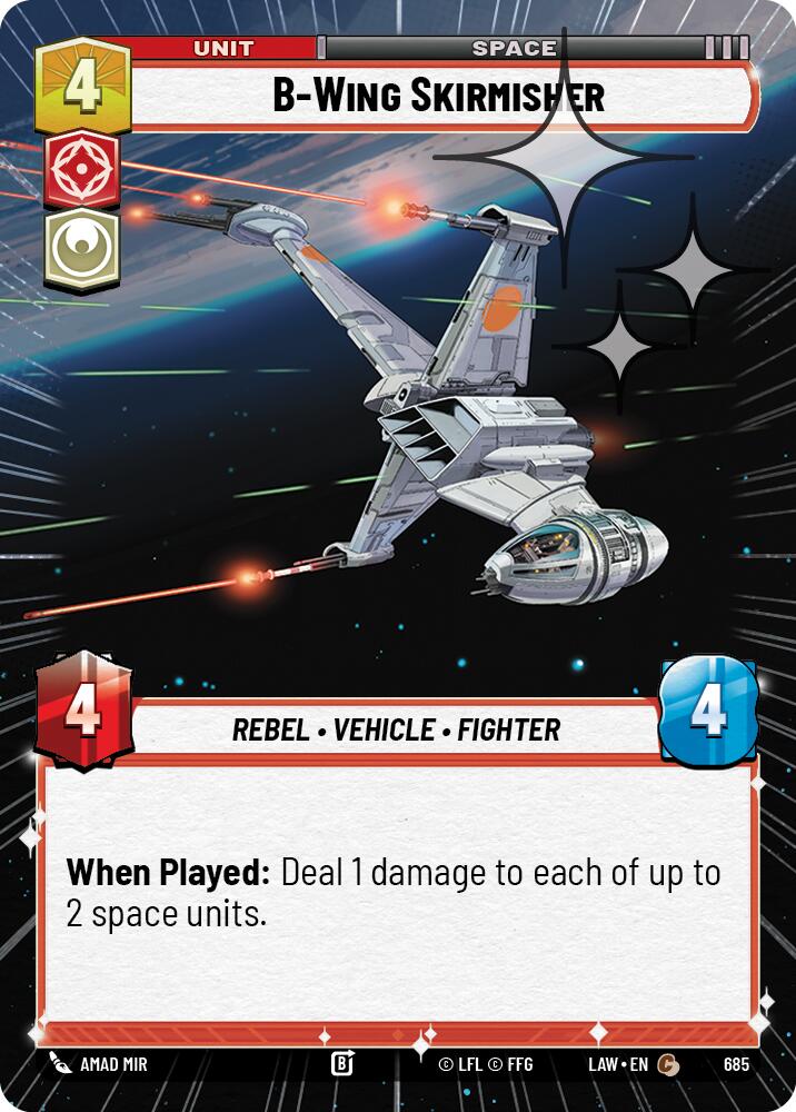 B-Wing Skirmisher (447) (Hyperspace Foil) (447) [A Lawless Time]