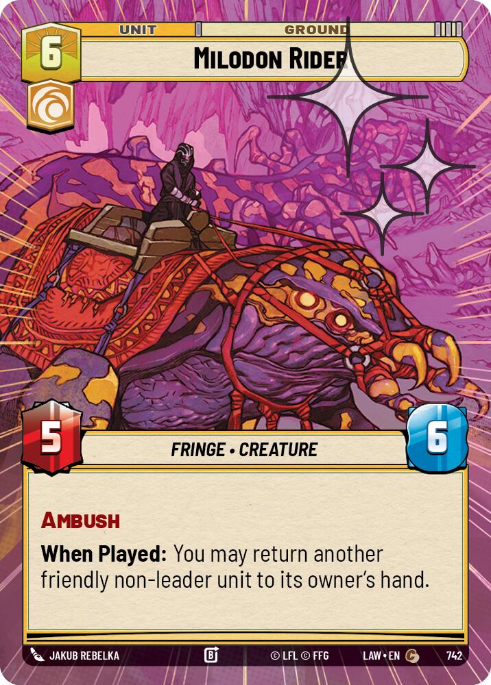 Milodon Rider (504) (Hyperspace Foil) (504) [A Lawless Time]