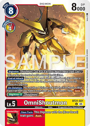OmniShoutmon [BT21-021] (Reprint) [Advanced Booster Digimon Generation]