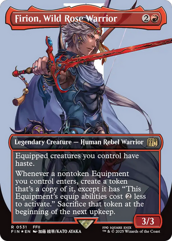 Firion, Wild Rose Warrior (Borderless) (Surge Foil) [FINAL FANTASY]