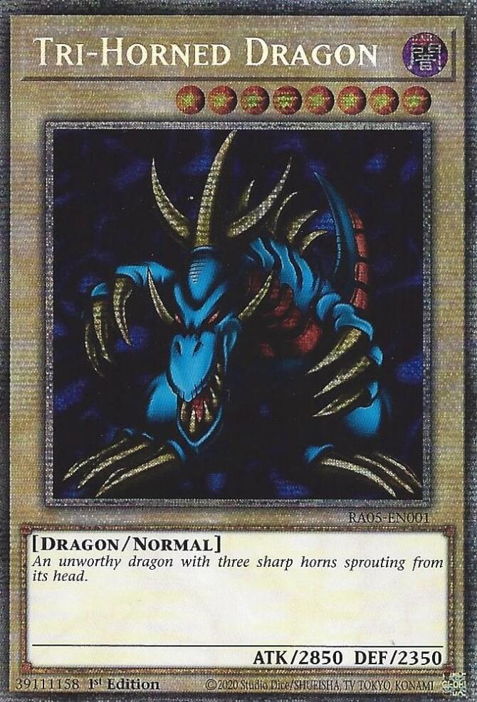 Tri-Horned Dragon [RA05-EN001] Starlight Rare