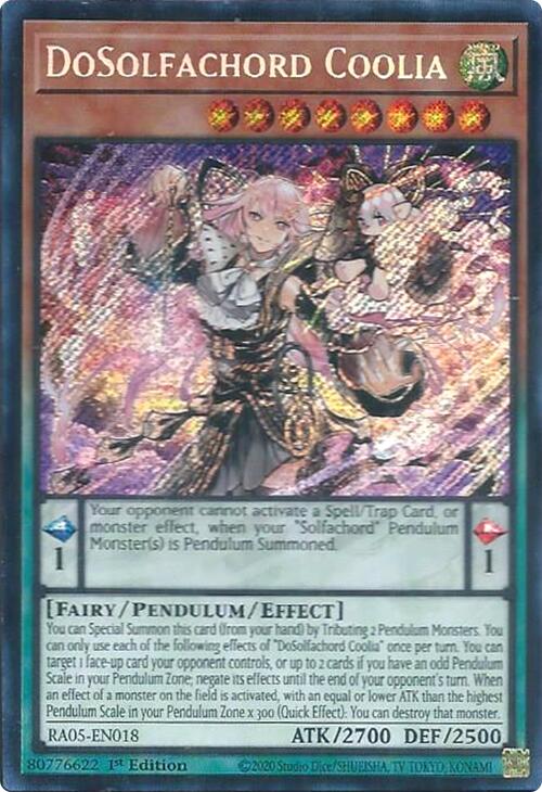 DoSolfachord Coolia (Secret Rare) [RA05-EN018] Secret Rare