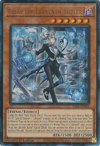 Arias the Labrynth Butler (Ultimate Rare) [RA05-EN028] Ultimate Rare