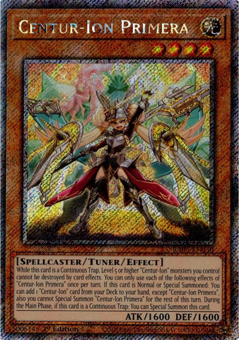 Centur-Ion Primera (Platinum Secret Rare) [RA05-EN030] Platinum Secret Rare