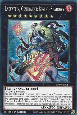 Laevatein, Generaider Boss of Shadows [RA05-EN051] Super Rare