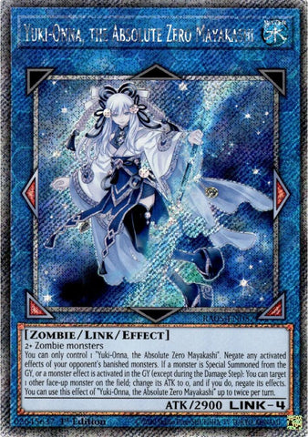 Yuki-Onna, the Absolute Zero Mayakashi (Platinum Secret Rare) [RA05-EN057] Platinum Secret Rare