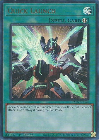 Quick Launch (Ultra Rare) [RA05-EN062] Ultra Rare