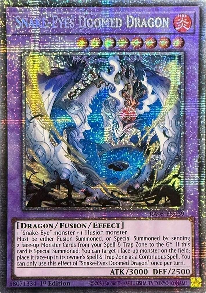 Snake-Eyes Doomed Dragon (Starlight Rare) [RA05-EN039] Starlight Rare