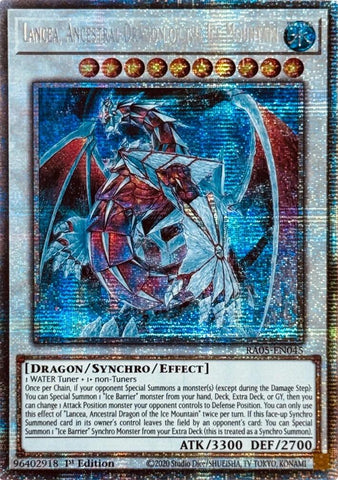 Lancea, Ancestral Dragon of the Ice Mountain (Starlight Rare) [RA05-EN045] Starlight Rare