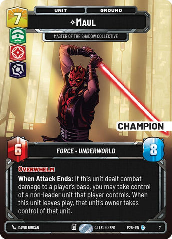 Maul - Master of the Shadow Collective (7) (Champion) (7) [Organized Play Promos]