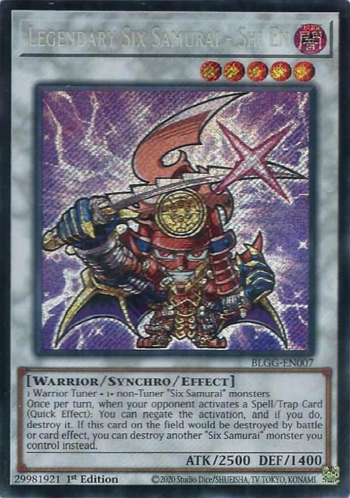 Legendary Six Samurai - Shi En [BLGG-EN007] Secret Rare