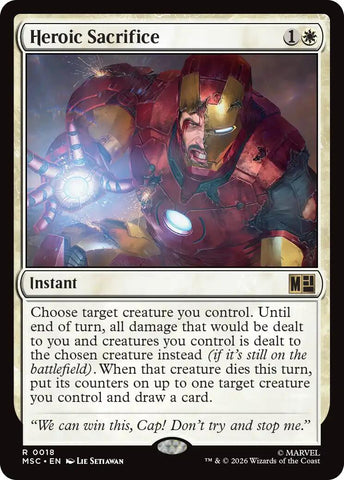 Heroic Sacrifice (Surge Foil) [Marvel Super Heroes Commander]