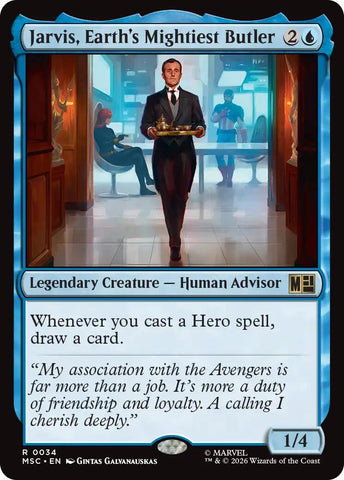 Jarvis, Earth's Mightiest Butler (Surge Foil) [Marvel Super Heroes Commander]