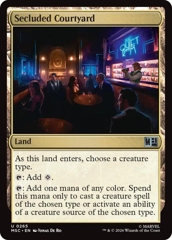 Secluded Courtyard (Surge Foil) [Marvel Super Heroes Commander]