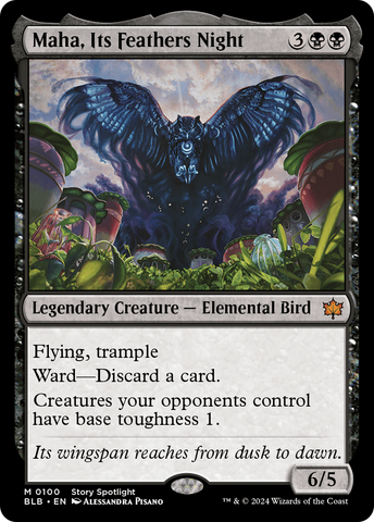 Maha, Its Feathers Night (Borderless) [Bloomburrow]