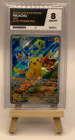 Pikachu SVP 027 (Grade 8 NM-MT Ace Grading) Black Star Promo