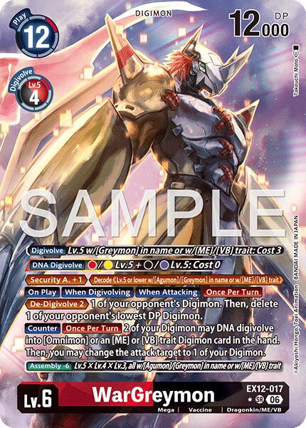 WarGreymon [EX12-017] (Alternate Art) [Digital World Shambala]