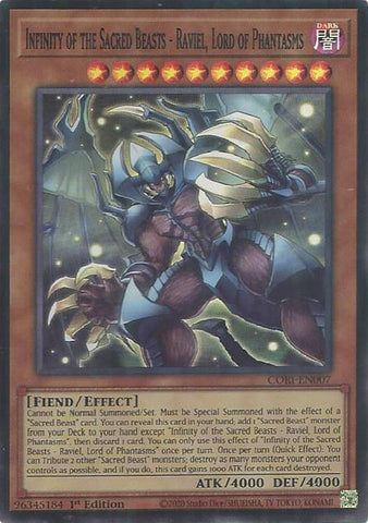 Infinity of the Sacred Beasts - Raviel, Lord of Phantasms [CORI-EN007] Super Rare