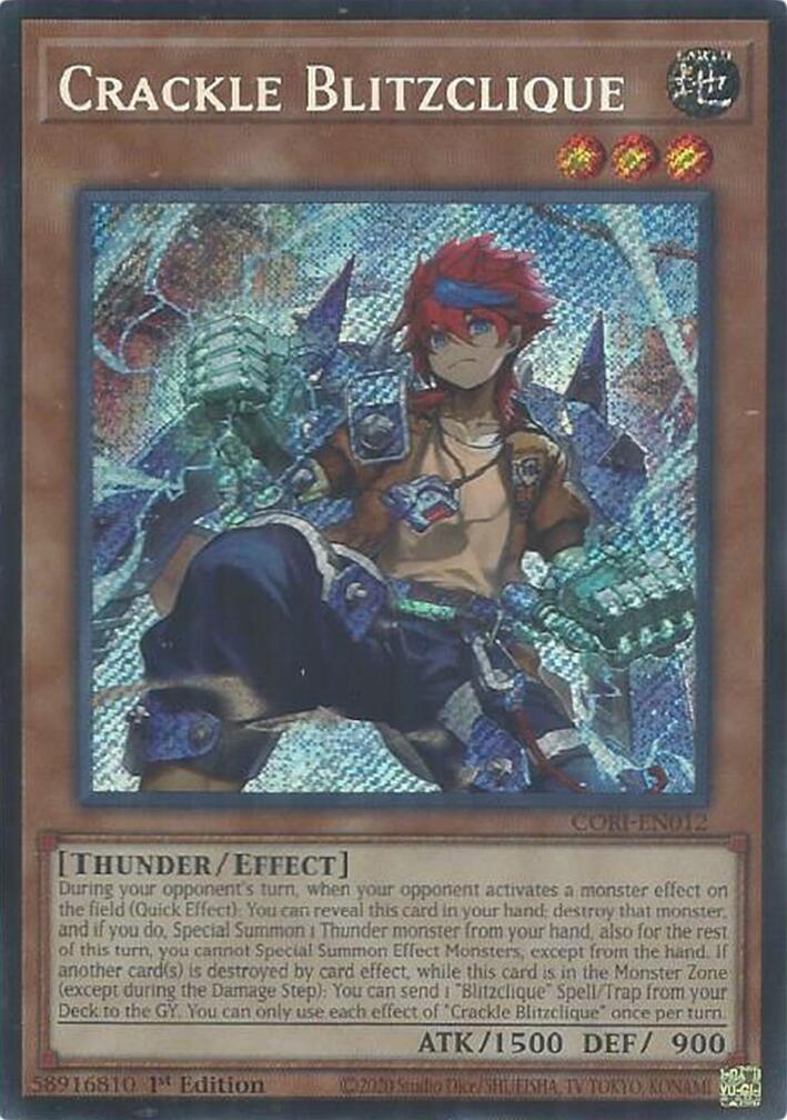 Crackle Blitzclique [CORI-EN012] Secret Rare
