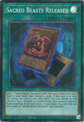 Sacred Beasts Released [CORI-EN047] Super Rare