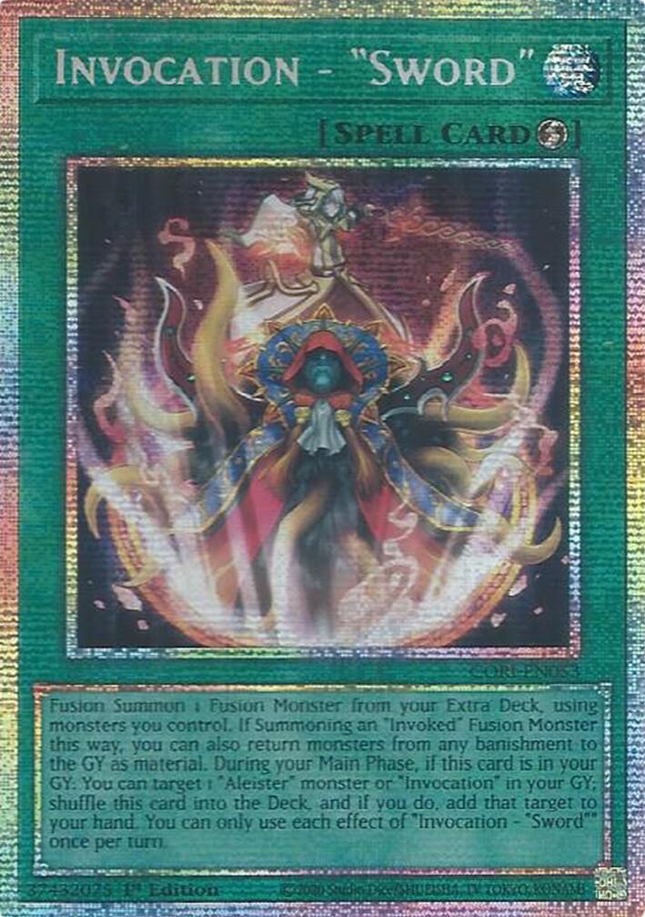 Invocation - "Sword" (Starlight Rare) [CORI-EN053] Starlight Rare