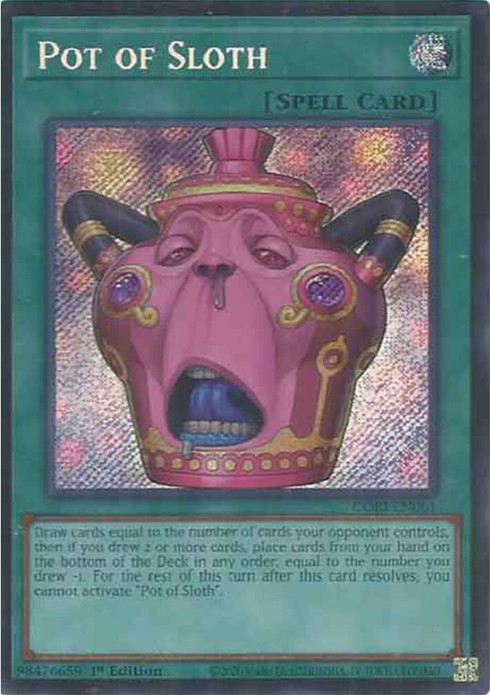 Pot of Sloth [CORI-EN061] Secret Rare