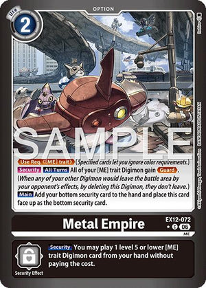 Metal Empire [EX12-072] (Limited Foil) [Digital World Shambala]