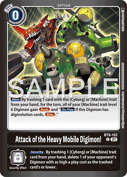 Attack of the Heavy Mobile Digimon! [BT9-102] [Limited Card Pack -Final Crest-]
