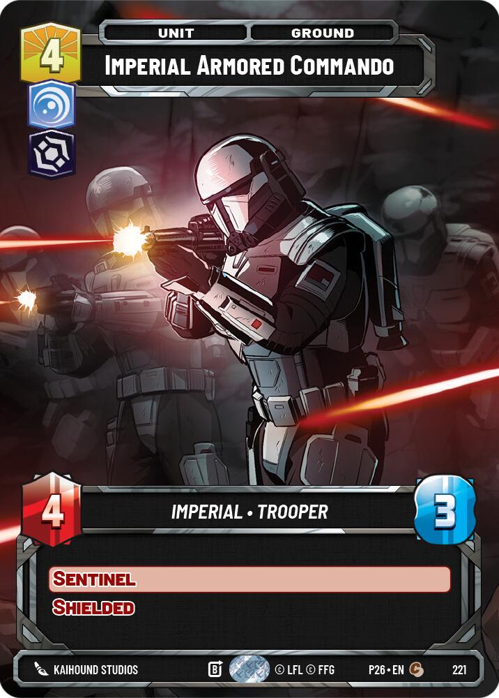Imperial Armored Commando (221) (Foil) (221) [Sector and Regional Promos: Season 2]