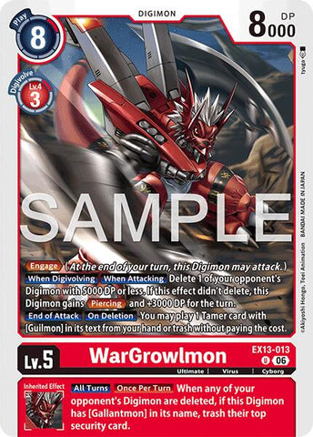 WarGrowlmon [EX13-013] [Chivalrous XIII]