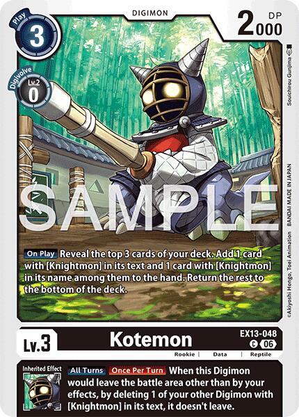Kotemon [EX13-048] [Chivalrous XIII]