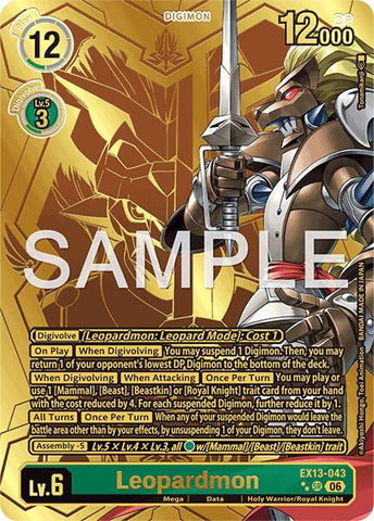 Leopardmon [EX13-043] (Rare Pull) [Chivalrous XIII]