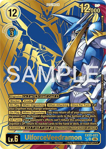 UlforceVeedramon [EX13-023] (Rare Pull) [Chivalrous XIII]