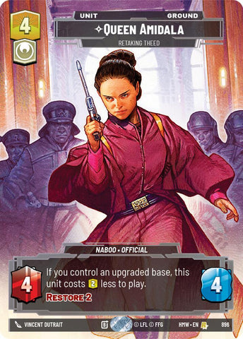 Queen Amidala - Retaking Theed (896) (Prestige Foil) (896) [Homeworlds]