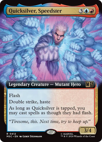 Quicksilver, Speedster (Extended Art) [Marvel Super Heroes Commander]