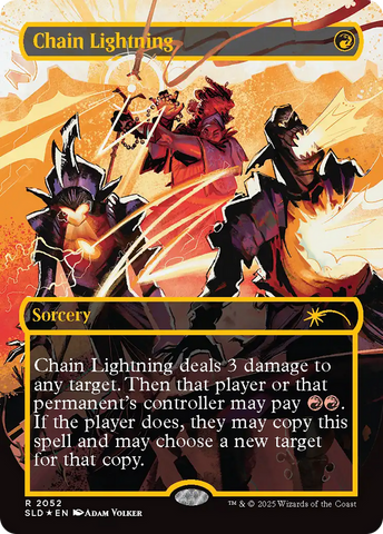 Chain Lightning (2052) (Raised Foil) [Secret Lair Drop Series]