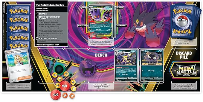 Pokémon trading card game packaging with cards and accessories
