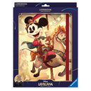 Card portfolio with a cartoon character on a horse, featuring the Lorecanan brand.