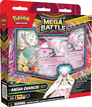 Pokémon Mega Battle Deck packaging with character images and text