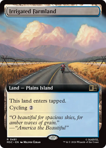 Irrigated Farmland (Extended Art) [Marvel Super Heroes Commander]