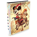 Animated character on a horse with carousel design on notebook cover