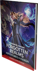 Book cover of 'Forgotten Realms: Adventures in Faerèn' with a fantasy character on the cover