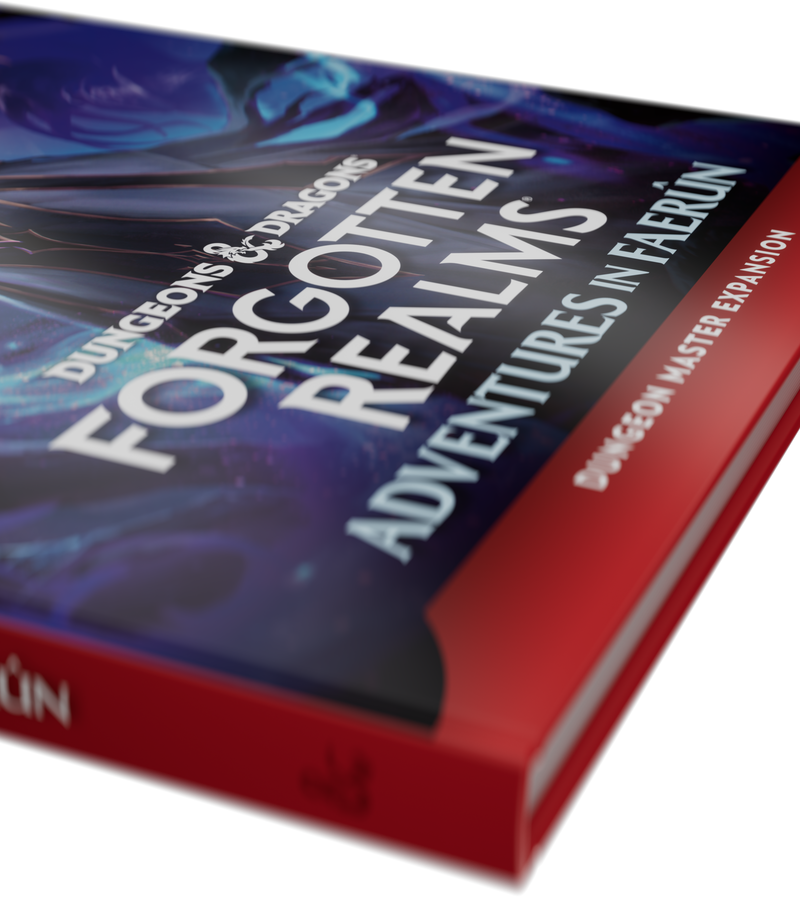 Dungeons & Dragons Forgotten Realms book on a white background