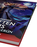 Book titled ' dragons' with a dragon illustration on the cover