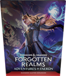 Dungeons & Dragons Forgotten Realms book cover with an illustration of a character.