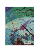 Cover of a book with fantasy artwork featuring dragons and creatures on a colorful background.