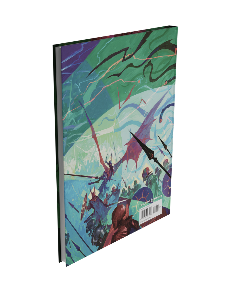 Colorful book cover with fantasy design on a white background