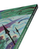 Colorful box with abstract design and text on a white background