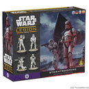 Star Wars Legion Stormtroopers toy box with stormtrooper figures on a dark background